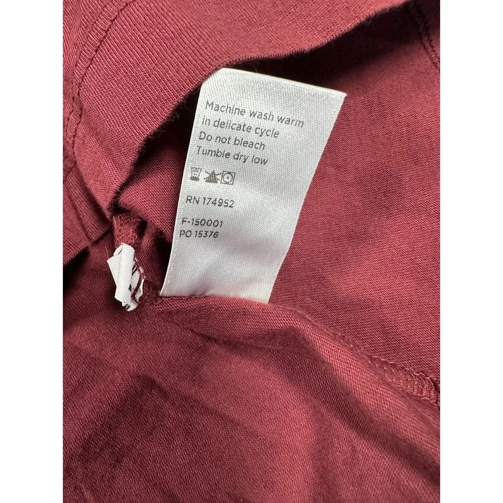 Flint and Tinder Polo Mens M Red Shirt Supima Cotton Made in USA Short Sleeve